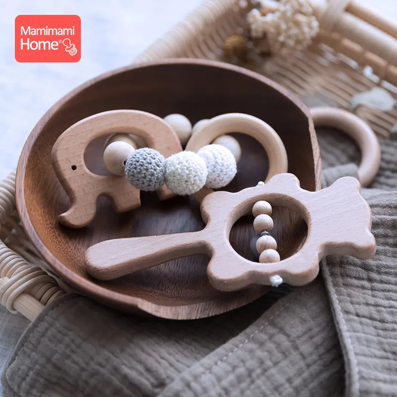 Wooden Animal Teether