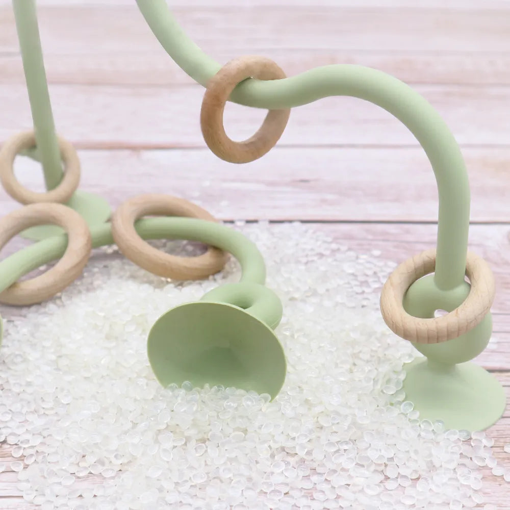 Soft Silicone Wood Ring Teether