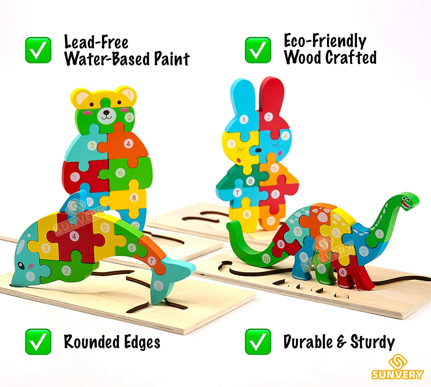 $4 SHIPPING - 3D Educational Puzzles